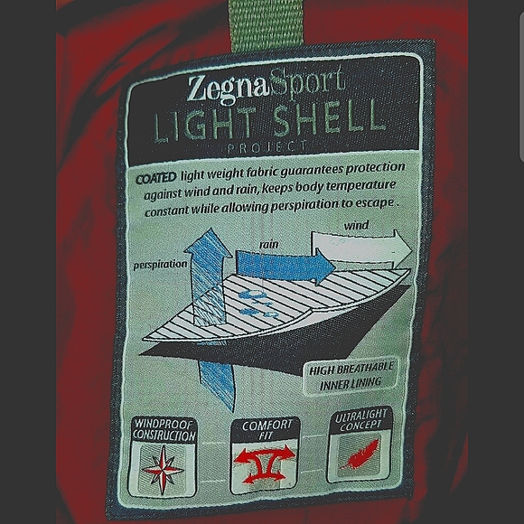 Zegna sport light shell rain/windproof jacket - Picture 5 of 7